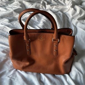 kate spade brown leather crossbody/handbag